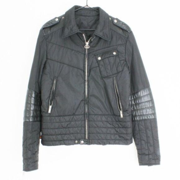 Vintage Gucci Black Bomber Slim Fit Jacket - Picture 2 of 12